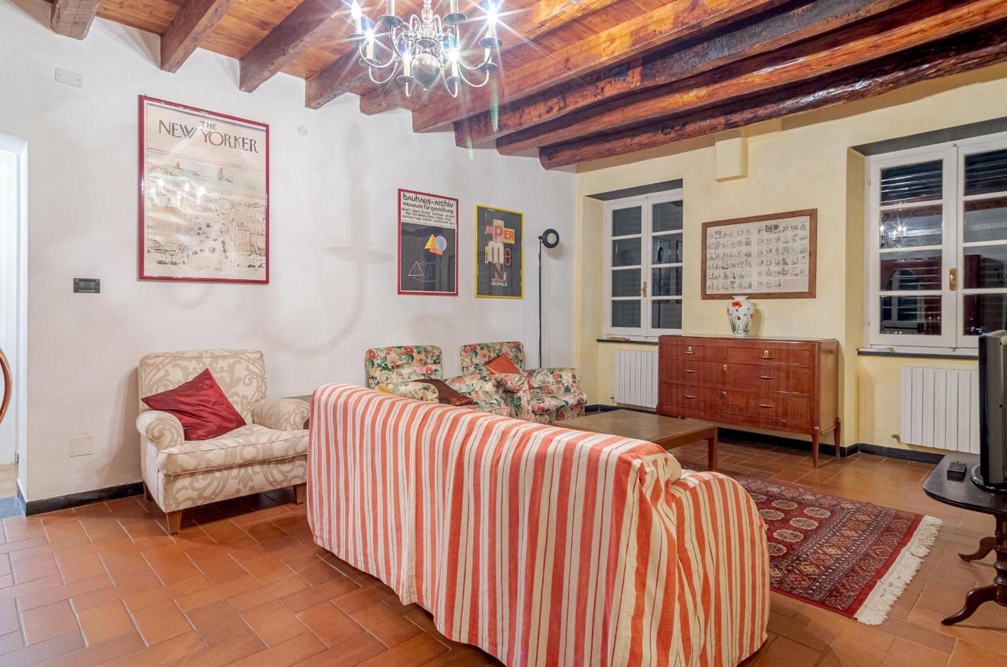 Recco Apartment With View And Pool Kültér fotó